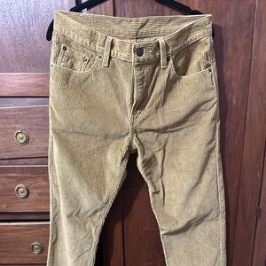 Levi’s Ribcage Straight Ankle Corduroy Women W29 x 30L High Rise Retro Corduroy